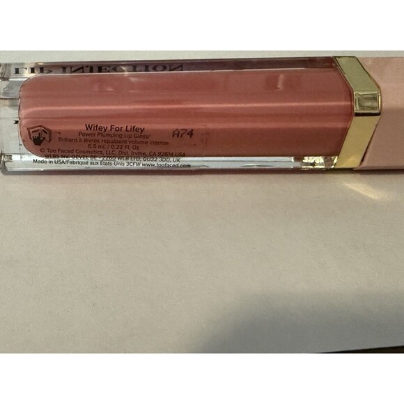 Lot 4 X Too Faced Lip Injecion People Pleaser Wifey Jus Friends Secure New - Picture 4 of 5